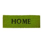Covoras intrare Relaxdays, model-37, fibre de cocos, Verde, 75 x 25 x 1.5 cm