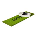 Covoras intrare Relaxdays, model-37, fibre de cocos, Verde, 75 x 25 x 1.5 cm - imagine 2