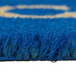 Covoras intrare Relaxdays, model-40, fibre de cocos, Albastru, 75 x 25 x 1.5 cm - imagine 6