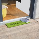 Covoras intrare Relaxdays, model-39, fibre de cocos, Verde, 75 x 25 x 1.5 cm - imagine 2