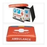 Taburet pliabil Relaxdays, Ambulance, multicolor, 32 x 48 x 32 cm - imagine 8