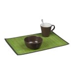 Set 6 x Napron premium Relaxdays, din bambus, verde, 0.3 x 45 x 30 cm - imagine 3