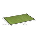 Set 6 x Napron premium Relaxdays, din bambus, verde, 0.3 x 45 x 30 cm - imagine 4