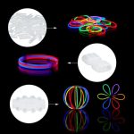 Set 100 bratari/betisoare luminoase, 7 culori, 20 cm lungime