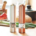 Rasnita electrica RelaxDays, pentru sare sau piper, cu lumina, bronz - imagine 4