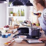 Set 3 boluri cu capac, dimensiune diferita, Relaxdays, din inox, albastru - imagine 3