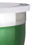 Set 4 boluri cu capac, Relaxdays, din inox, verde - imagine 4