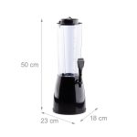 Dozator pentru bere sau orice tip de bauturi, cu tub pentru racire, Relaxdays, 2.5 l - imagine 4