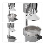 Storcator manual-presa citrice, fonta si inox, argintiu/negru, 70.5 x 18 x 21,5 cm - imagine 7