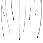 Dispozitiv masaj capilar, 12 brate metalice, relaxeaza si stimuleaza scalpul, albastru, Relaxdays - imagine 7