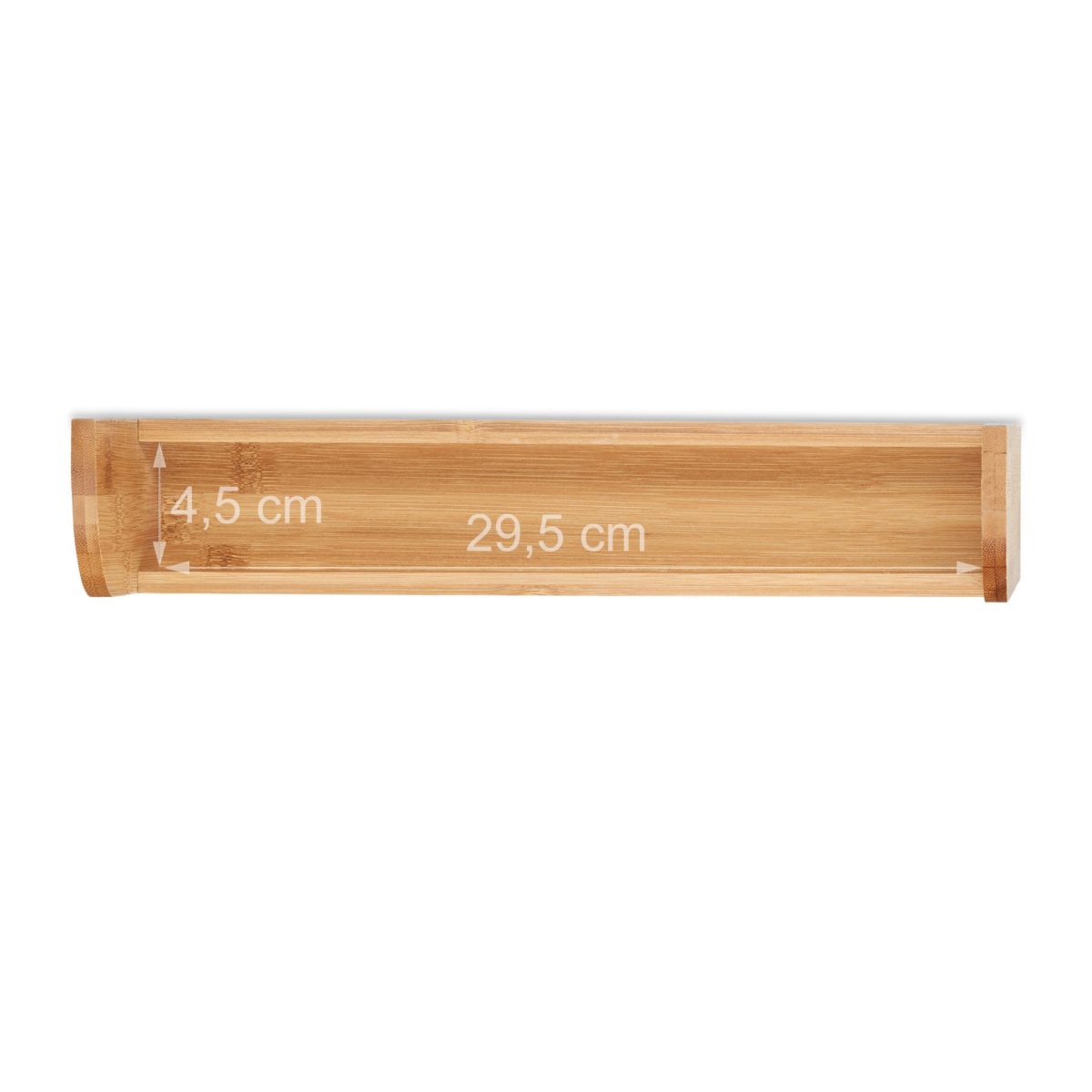 Suport condimente, 2 rafturi, bambus, 26 x 31 x 6 cm - imagine 5
