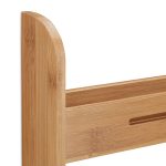 Suport condimente, 2 rafturi, bambus, 26 x 31 x 6 cm - imagine 7
