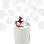 Tun confeti, petale de trandafiri albe, 150g, inaltime efect 6/8 metri, 40 x 5 x 5 cm - imagine 6