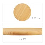 Set 6 tocatoare de bucatarie Relaxdays, servire mic dejun, 30 cm - imagine 4