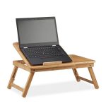 Masa stand laptop multifunctionala, RelaxDays, natur, 30 x 69 x 35 cm