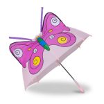 Umbrela pentru copii cu model 3D, fluture, Relaxdays, 68 cm