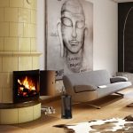 Set 4 ustensile pentru semineu/soba cu suport pentru depozitare, otel, negru/argintiu - imagine 2