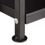 Suport lemne pentru foc, pentru interior, otel, negru, 111,5 x 34 x 34 cm - imagine 5