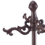 Set accesorii șemineu 5 piese – fontă masivă, stil antichizat - imagine 8