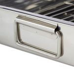 Tava pentru cuptor, cu gratar, Relaxdays, din inox, 5.5 x 28 x 20 cm - imagine 6