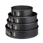 Set 4 x Forme de copt pentru prajituri, antiaderenta, 18/24/26/28 cm