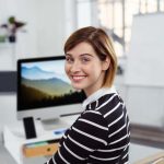 Suport pentru monitor/laptop, 2 sertare, MDF/bambus, 11 x 58,5 x 32,5 cm - imagine 3