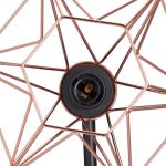 Lampa de podea, din cupru cu abajur diamant, E27, 40W, 150 cm - imagine 8