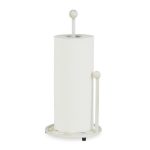 Suport prosoape de bucatarie Relaxdays, vintage, alb, din metal, 33 cm