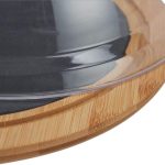 Tocator/Platou pentru branzeturi, cu tacamuri si capac, bambus/ardezie, 13 x 25 cm - imagine 7