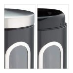 Cutie depozitare cereale, ceai, cafea, etc., Relaxdays, negru, 1.7 l, 17 x 11 cm - imagine 5