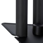 Set 3 ustensile pentru semineu, matura, lopata, carlig si suport simplu, negru mat - imagine 7