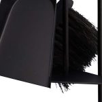 Ustensile pentru semineu/soba, 4 piese, otel/lemn, negru, 68,5 x 20 cm - imagine 7