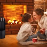 Set ustensile pentru semineu, 3 piese cu suport metalic – cleste, lopata si matura, negru - imagine 3