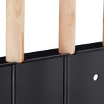 Set 3 ustensile pentru semineu, matura, lopata si carlig cu suport, maner de lemn, otel - imagine 7