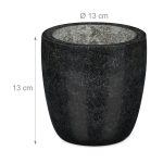 Mojar cu pistil Relaxdays, negru, granit, 13 x 13 cm - imagine 4
