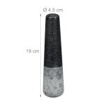 Mojar cu pistil Relaxdays, negru, granit, 13 x 13 cm - imagine 5