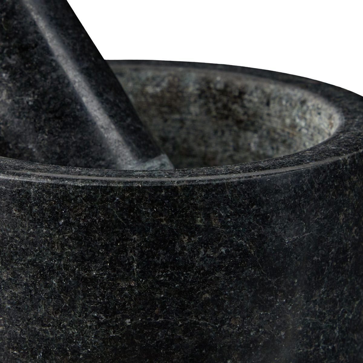 Mojar cu pistil Relaxdays, negru, granit, 13 x 13 cm - imagine 7