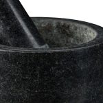 Mojar cu pistil Relaxdays, negru, granit, 13 x 13 cm - imagine 7