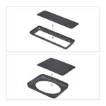 Set 2 tavi de copt pentru tarte, negru, otel carbon,  3,5 x 31 x 21,5 cm/2,5 x 35 x 11 cm - imagine 6