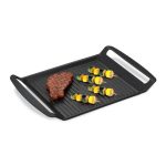 Gratar pentru aragaz, Relaxdays, metal, negru, 3.5 x 26 x 39 cm