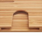 Suport extensibil-pliabil pentru cada, suport tableta, bambus, maro natur, 70 x 15 x 3,5 cm - imagine 7