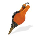 Suflanta manuala de aer pentru gratar/semineu, design Rustic, lemn MDF, piele ecologica, 4 x 16 x 39 cm