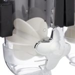 Dozator cereale Relaxdays, 1 recipient Plastic, negru/transparent, 16x14x31 cm - imagine 8