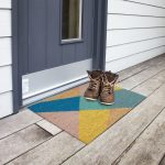Covoras intrare Relaxdays, model-91, fibre de cocos, multicolor, 60 x 40 x 1.5 cm - imagine 5