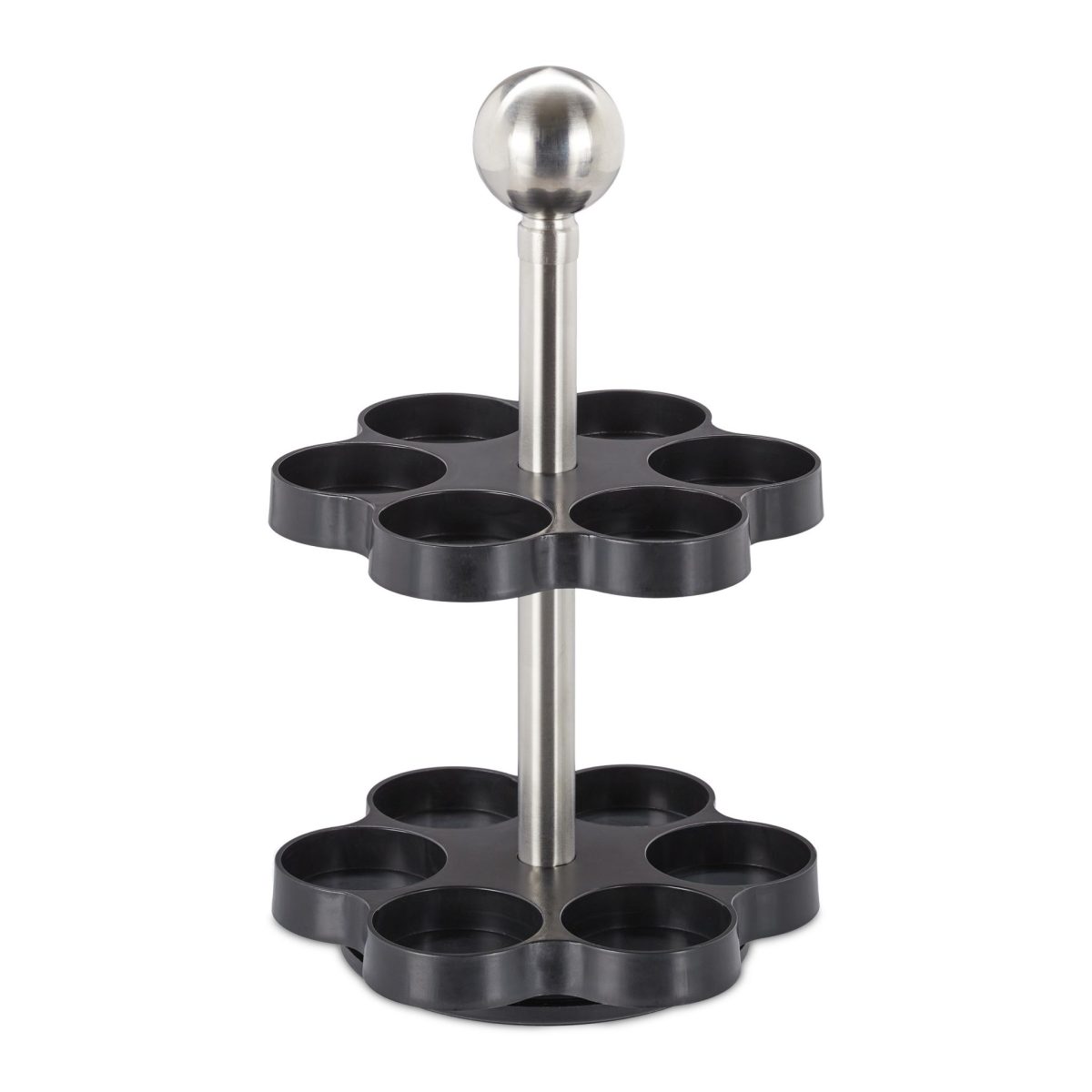 Set 12 recipiente condimente cu suport rotativ, 25.5 x 14 cm, Relaxdays - imagine 6
