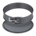 Set 6 tavi de copt, dimensiuni diferite, cu baza detasabila, otel inoxidabil, gri - imagine 7