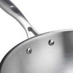 Tigaie Wok cu capac, argintiu, inox, 30.5 cm - imagine 7