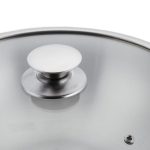 Tigaie Wok cu capac, argintiu, inox, 30.5 cm - imagine 8