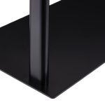 Suport pentru prosoape, 3 bare, negru, otel, 86 x 51 x 19 cm - imagine 7