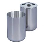Set accesorii baie, 4 piese, din otel inoxidabil, argintiu, - imagine 8